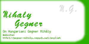 mihaly gegner business card